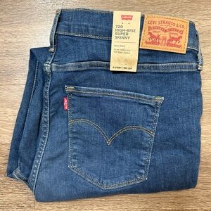 Levi's 720 High Rise Super Skinny Women’s Blue Jeans Size 16 Medium W33x28